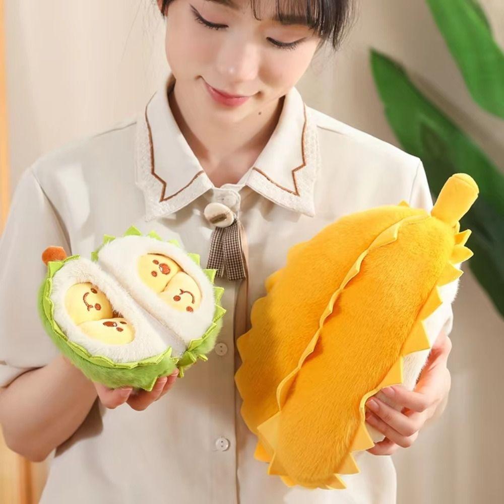 Detachable Fruit Durian Plush Pillow Collection Peeling Durian Plush Doll  Kids Birthday Christmas
