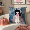 Warm Cute Surreal Japanese Art AAya Takano Cushion Cover Pillowcase Short Plush Invisible Zipper Room Sofa Cushion Cover