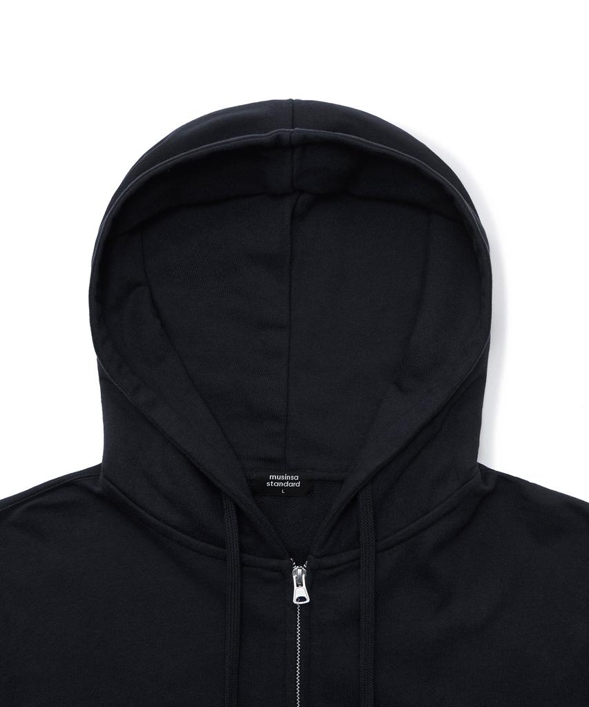 Musinsa Standard Hooded Sweat Zip-Up [Black]