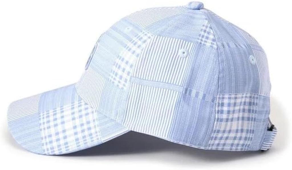 [PEARLY GATES] Unisex Cap (Checked Pattern, UV Protection)  Golf Hat  053-5187205 111Blue FR