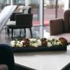 24-Inch Long Transparent Acrylic Rectangular Floral Centerpiece Modern Vase for Dining Table Decorative Usage
