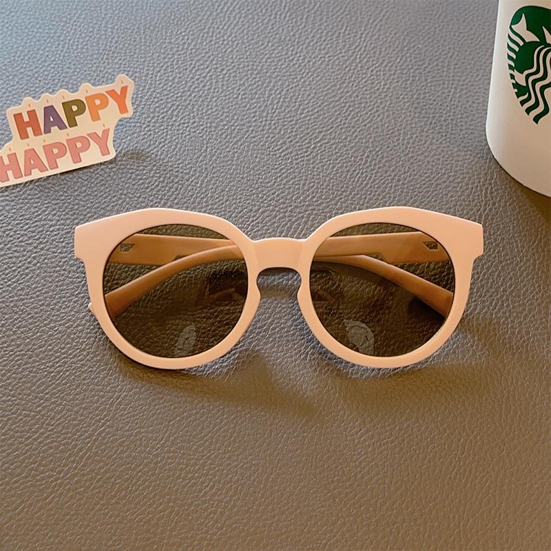 

New Kids Cute Checker Panel Color Round UV400 Sunglasses Baby Girls Outdoor Sun Protection Sunglasses Children Sun Glasses 0-8 years old