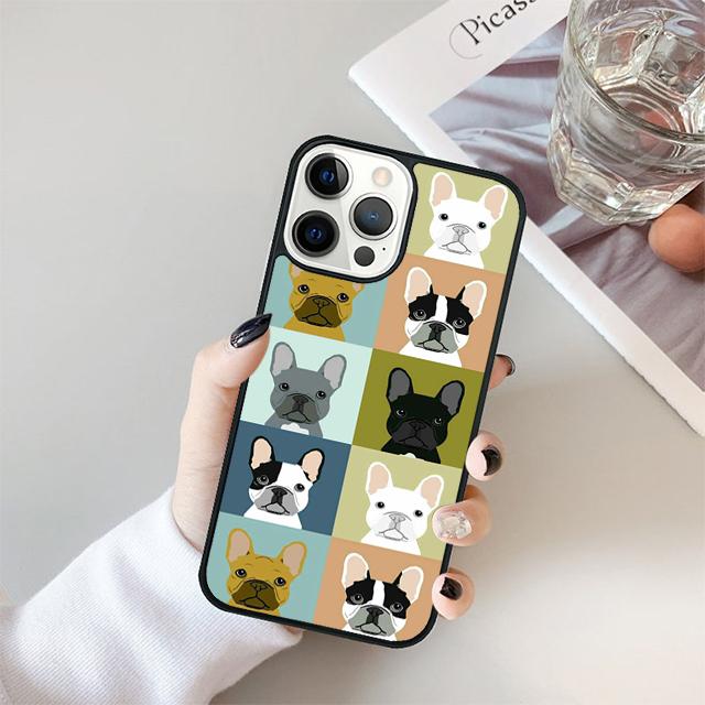 Cute French Bulldog yoga Coque Shell For iPhone 17 Air 15 16 14 13 12 Pro Max 11 Pro Max Plus Phone Case Cover