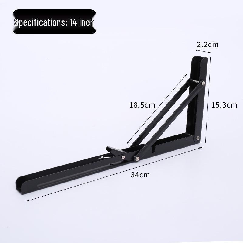 Thickened Stainless Steel Foldable Triangle Shelf Bracket for Wall Support