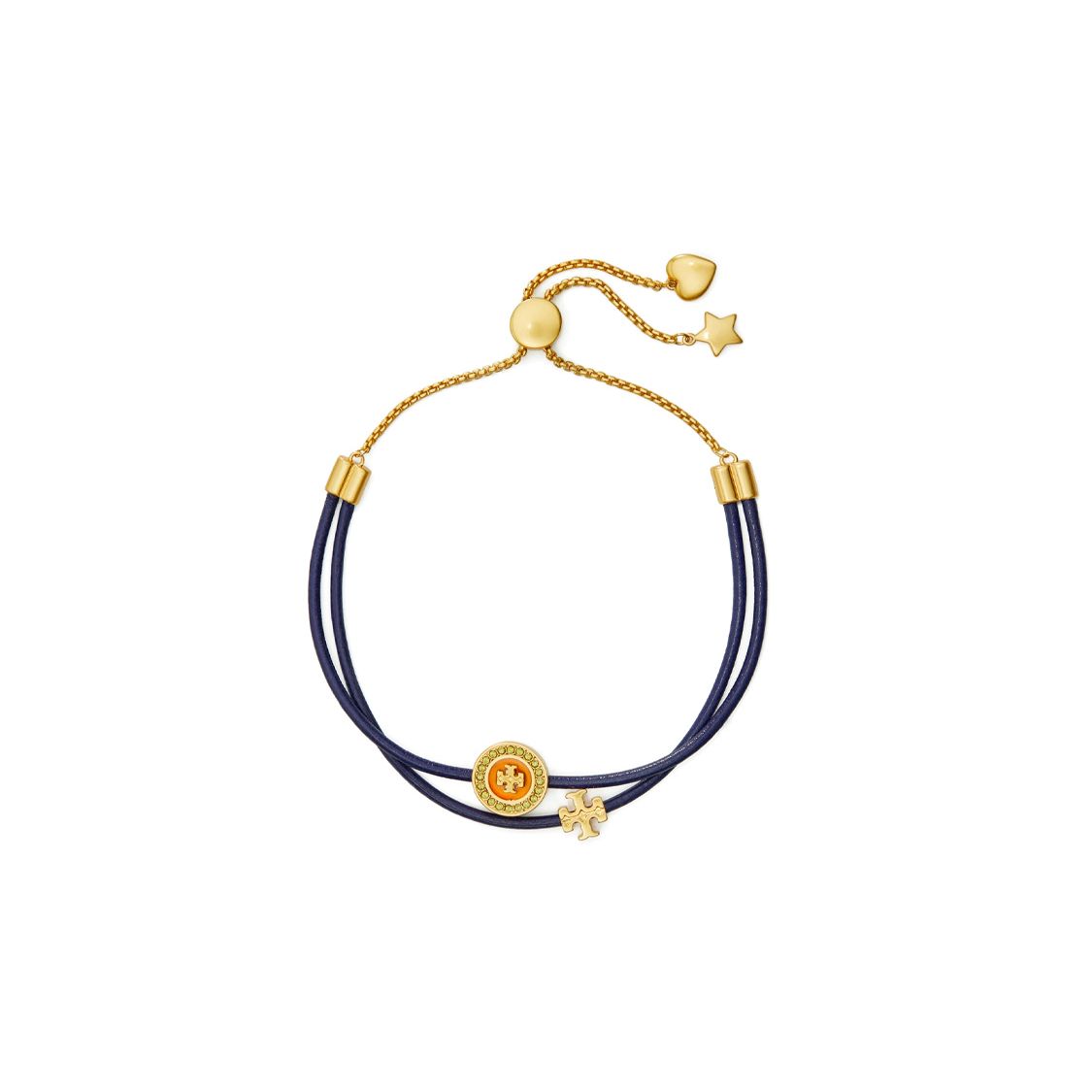 

Tory Burch Minimalist Casual Elegant Fashion Bracelet Women accessories Blue Gold 143763-500 Blue/Gold,F