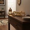 Resin Ramadan Letter Ornaments Gold Ramadan Table Ornament  Party Decorations