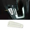 For Ford Focus 2015-2018 Central Console Card Slot Panel Trim Silver Steel 1PCS