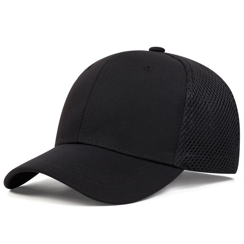 Summer Breathable Cotton Baseball Cap With Curved Brim For Outdoor Sports Men