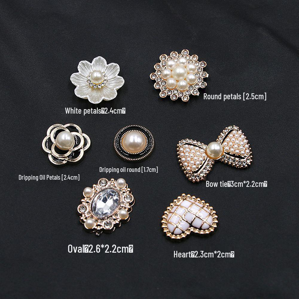 

DIY Resin Rhinestone Pearl Bow Hair Clip Accessories