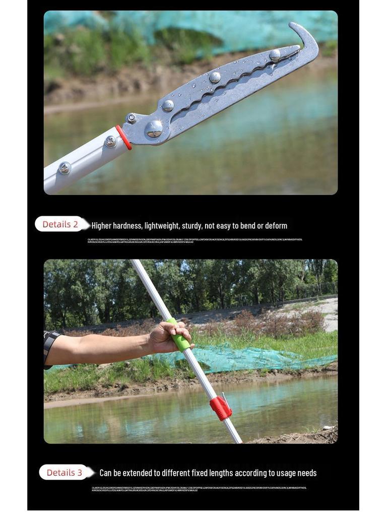 Aluminum Alloy Extended Crab & Loach Pliers - Outdoor Snake Control Tool