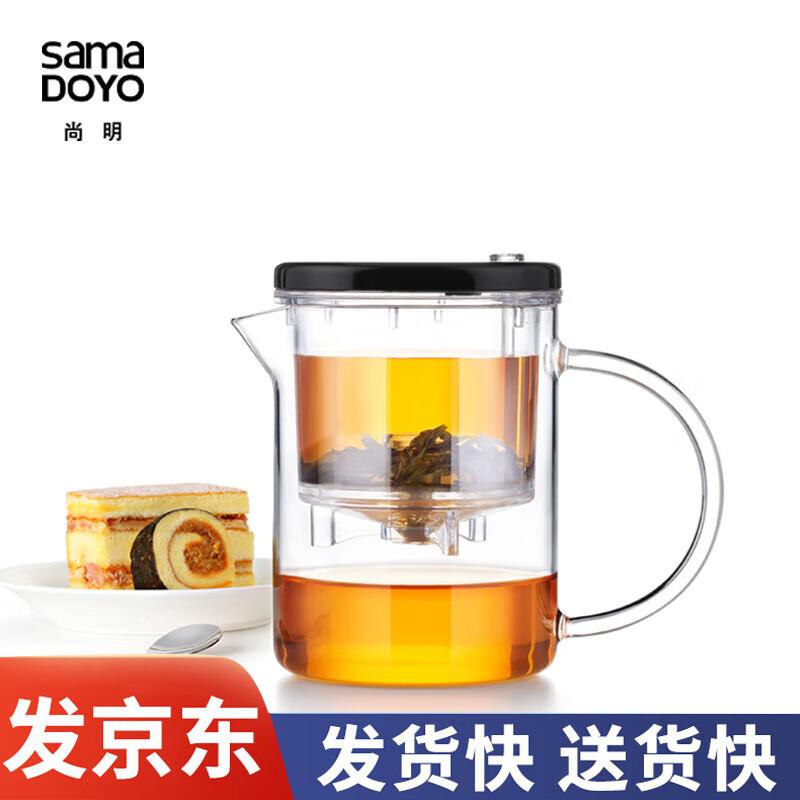 Shangming Easy-Serve Borosilicate Glass Teapot with Infuser