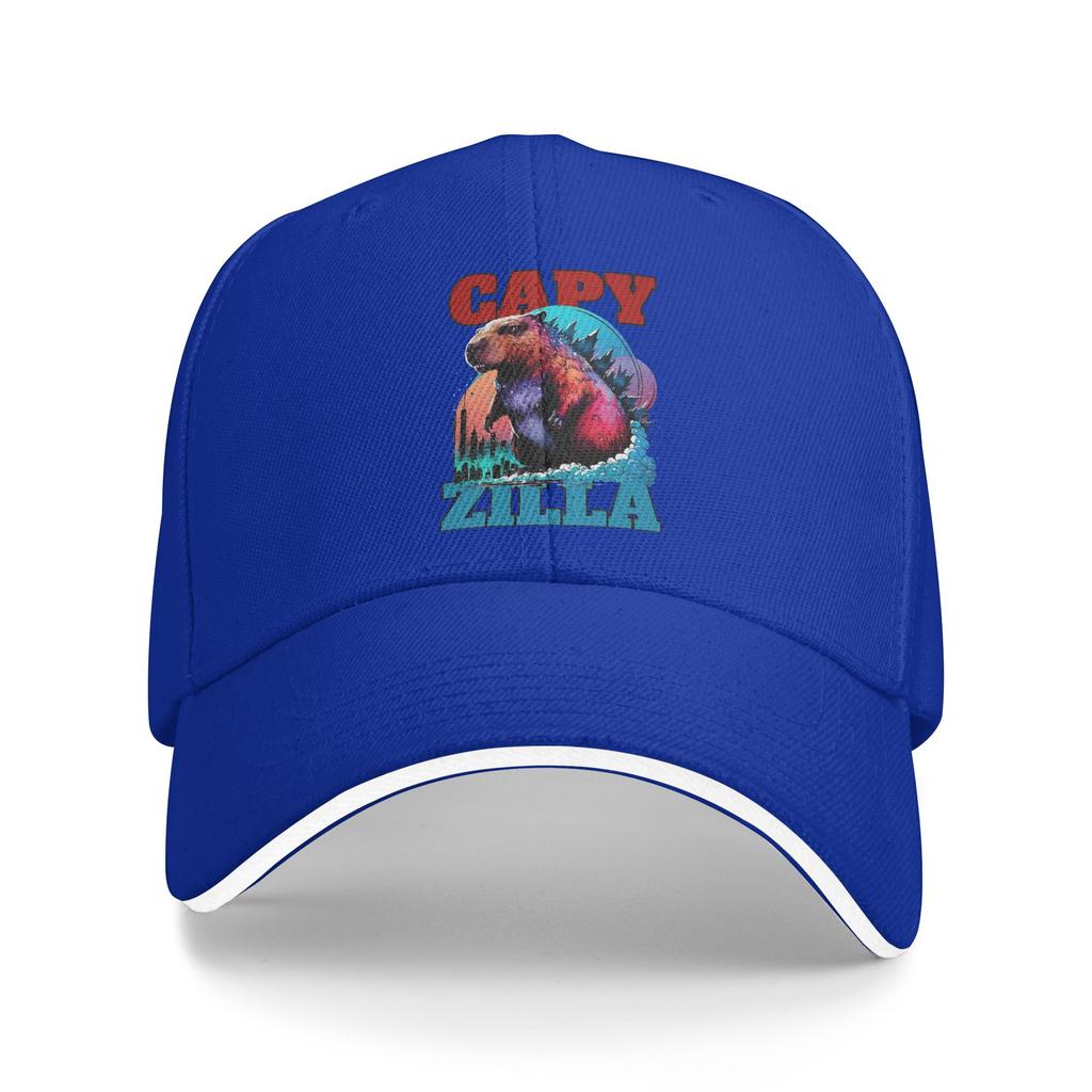 Capyzilla Capybara Baseball Cap  Men Women Custom DIY Trucker Hat Summer Fitted Retro Hiking Fishing Hot Sale Baseball Caps