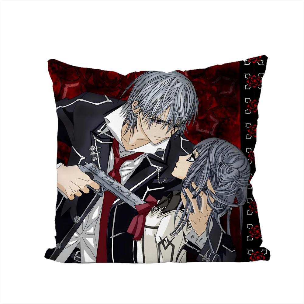 VVampire Knight Pillow Case For Car Sofa Decorative Home Doublesided Print Plush Square Throw Pillow Cushion Cover