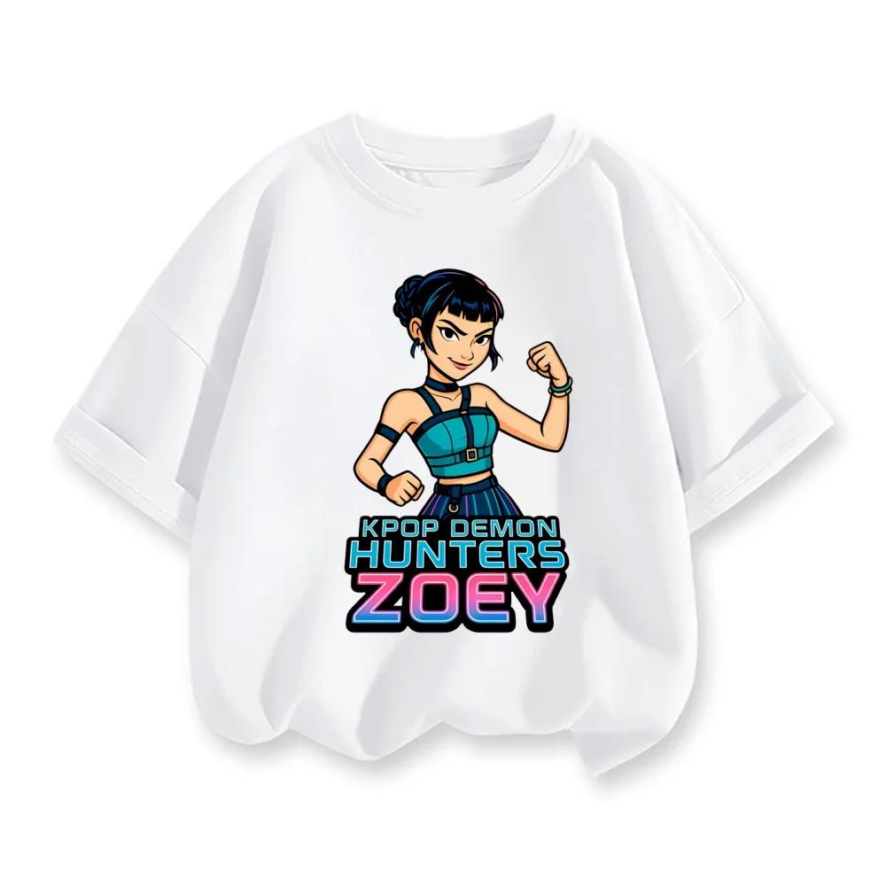 Fashion Movie Kids T-shirt KPop Demon Hunters Funny Gift for Fans Tshirt K-Pop Demon Hunters Clothes Cool Girls Tee Summer Top