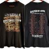 System Of A Down Tour Toxicity Short Sleeve Unisex T-Shirt All Size BO238 Unisex T-Shirt
