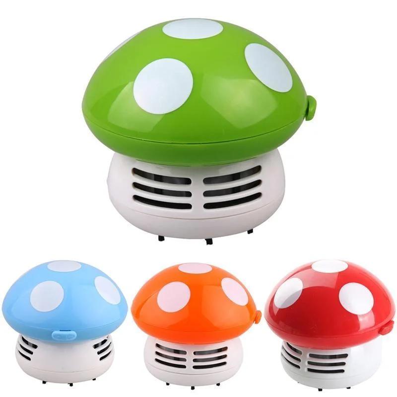 Cute Mini Mushroom Cleaner Desk Desktop Dust Vacuum Cleaner