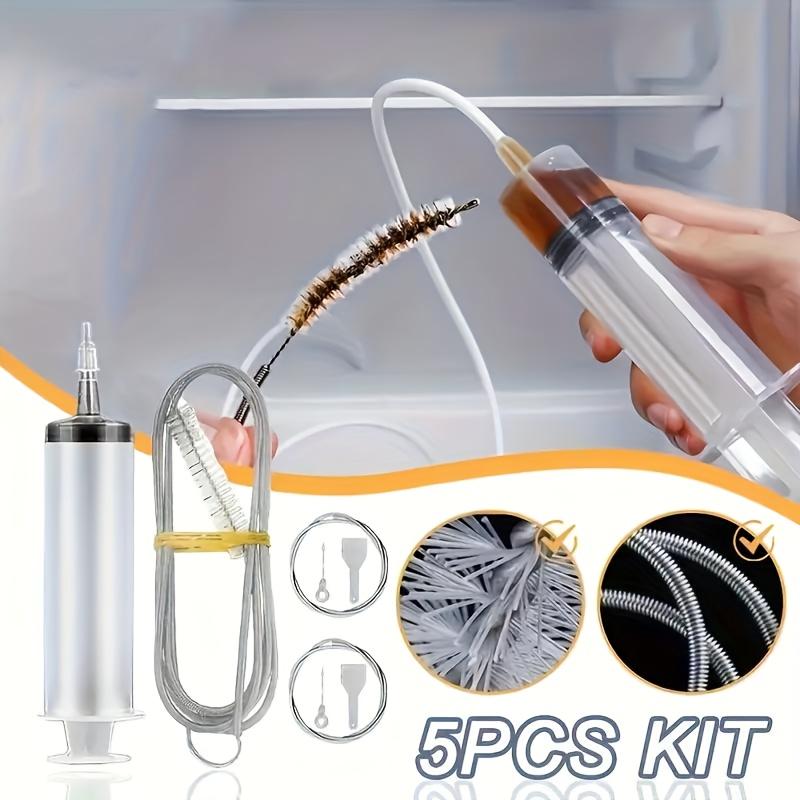 1Set/5PCS Refrigerator Drain Hole Clog Remover Dredge Cleaning Tools Fridge Hole Brush Water Outlet Cleaner for Household Clean