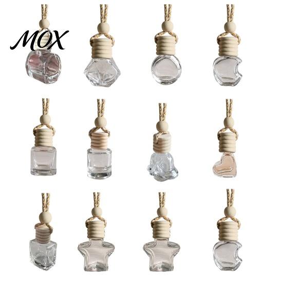 Car Air Freshener Ornament Perfume Bottle Pendant, Creative Hanging Diffuser Indoor Aromatic Decor for Vehicle, Portable Essential Oil Holder,