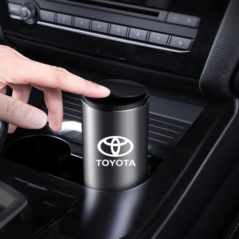 car sticker For Toyota Camry corolla Yaris verso auris C-HR Alloy Car Trash Can Auto Organizer Storage Bag Ashtray auto