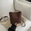 Autumn Niche Retro Suede Leopard Print Bag Women's New Fashion Underarm Bag Simple Large-capacity Bag