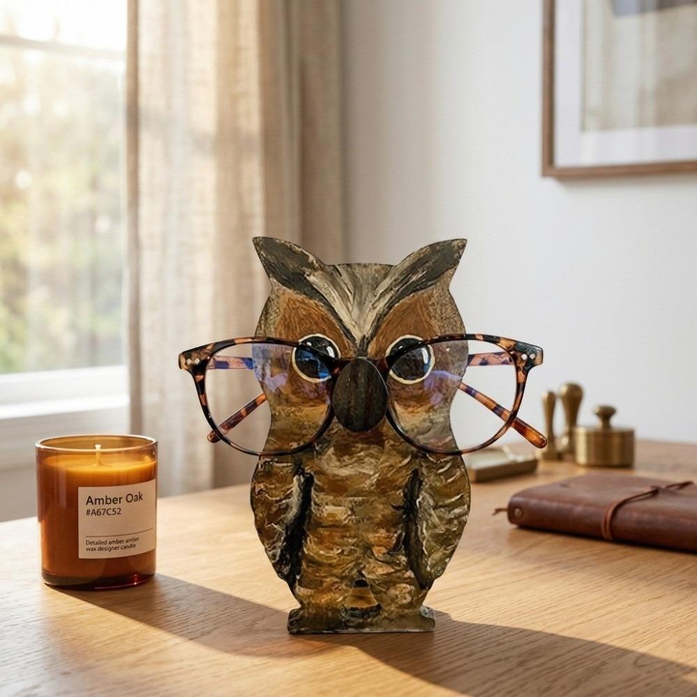 Wooden Glasses Display Stand Animal Shaped Desktop Rack Animal Eyeglass Holder  Nightstand