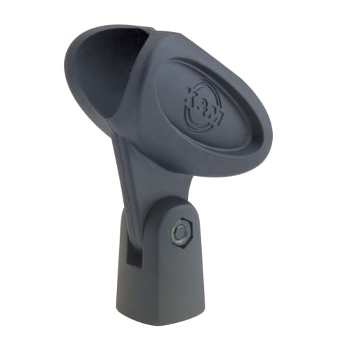 K&M Microphone Holder, Large, for Wireless Microphones [85060] Color: Black