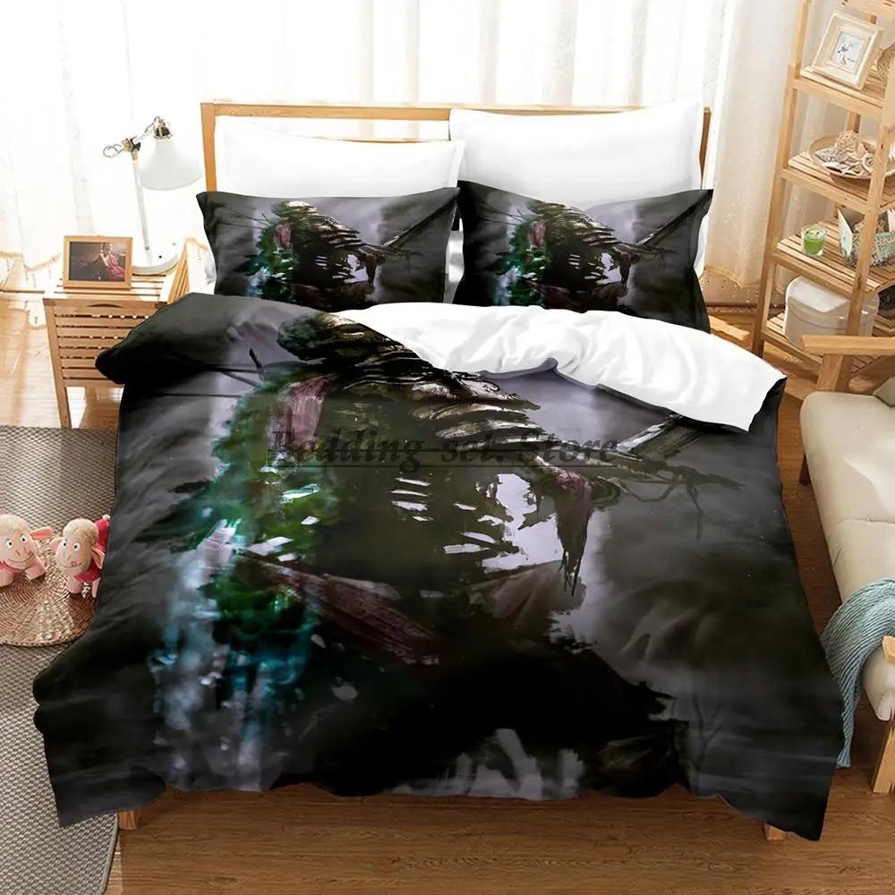Skeleton Knight Bedding Set Single Twin Full Queen King Size Bed Set Aldult Kid Bedroom Duvetcover Sets Anime Bed Sheet Set