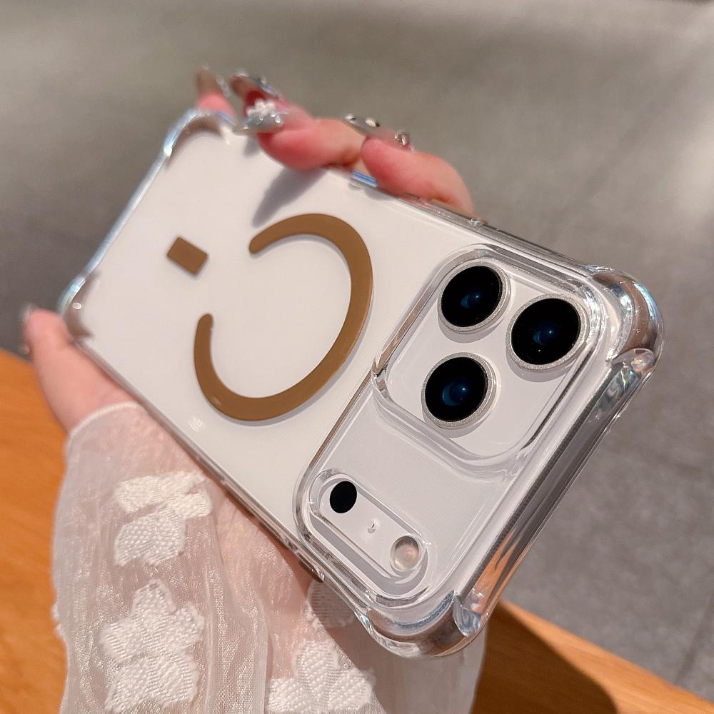 

Luxury Shockproof For Magsafe Magnetic Case For iPhone 17 16 15 14 13 12 Pro Max Plus Transparent Soft Silicone Bumper Cover 17Promax