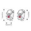 Bamoer Solid 925 Sterling Silver Halloween Spider Earrings for Women Hypoallergenic Hoop Earrings Birthday Jewelry Gift
