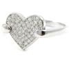 Silver Ring 'Love' Silvery White (rhodium) - 12x12 Mm
