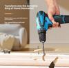 2024 High-Power Cordless Brushed Electric Drill with Rechargeable Lithium Battery and Multi-Function Screwdriver