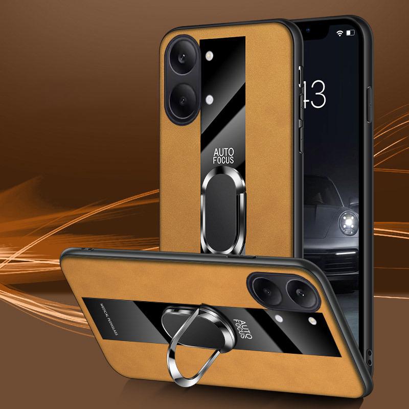 For Xiaomi Poco X8 Pro Max Case Business Magnetic Ring Holder Shockproof sheepskin Leather Soft Silicone Fashion for Xiaomi Poco X8 Back Cover