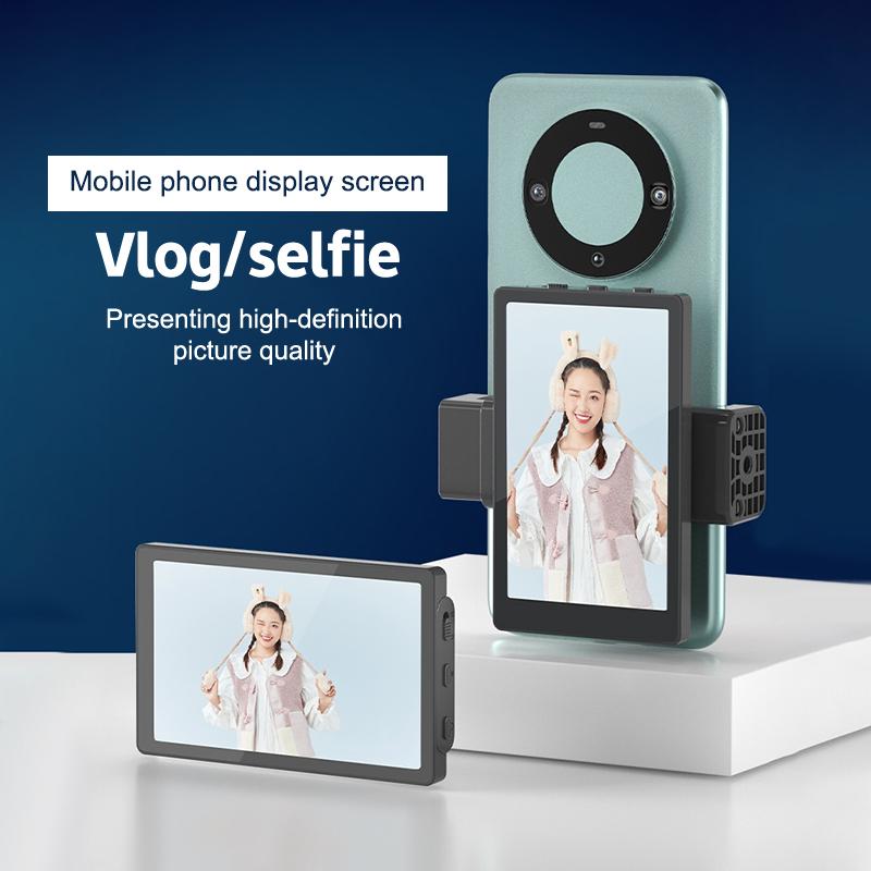Vlog Selfie Monitor Screen For Iphone Android Xiaomi Samsung Smartphone Rear Camera Wireless Magnetic Selfie Monitor Screen