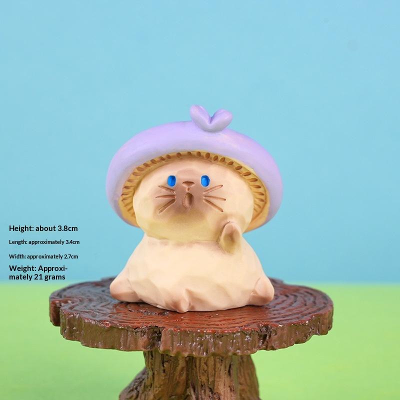 Neue Cartoon Fadcute Katze Pai Serie Harzfigur Ornament Premium-Textur Feiertags-Hausdekoration Modellspielzeug Überraschungsgeschenke