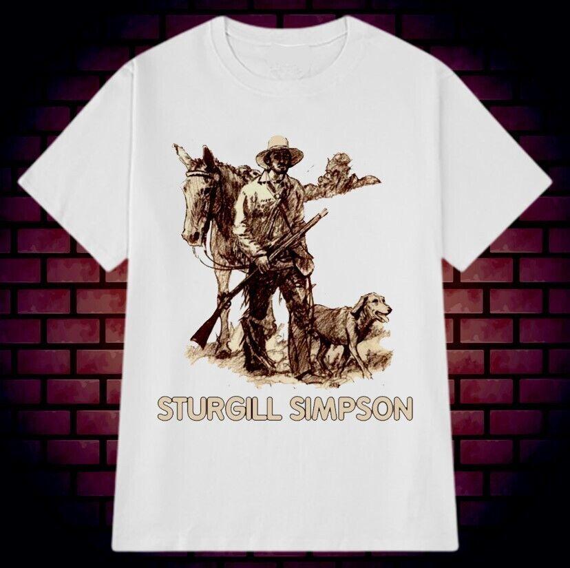 Vtg Sturgill Simpson Country Music Shirt Cotton White Full Size Unisex M717 S разноцветный