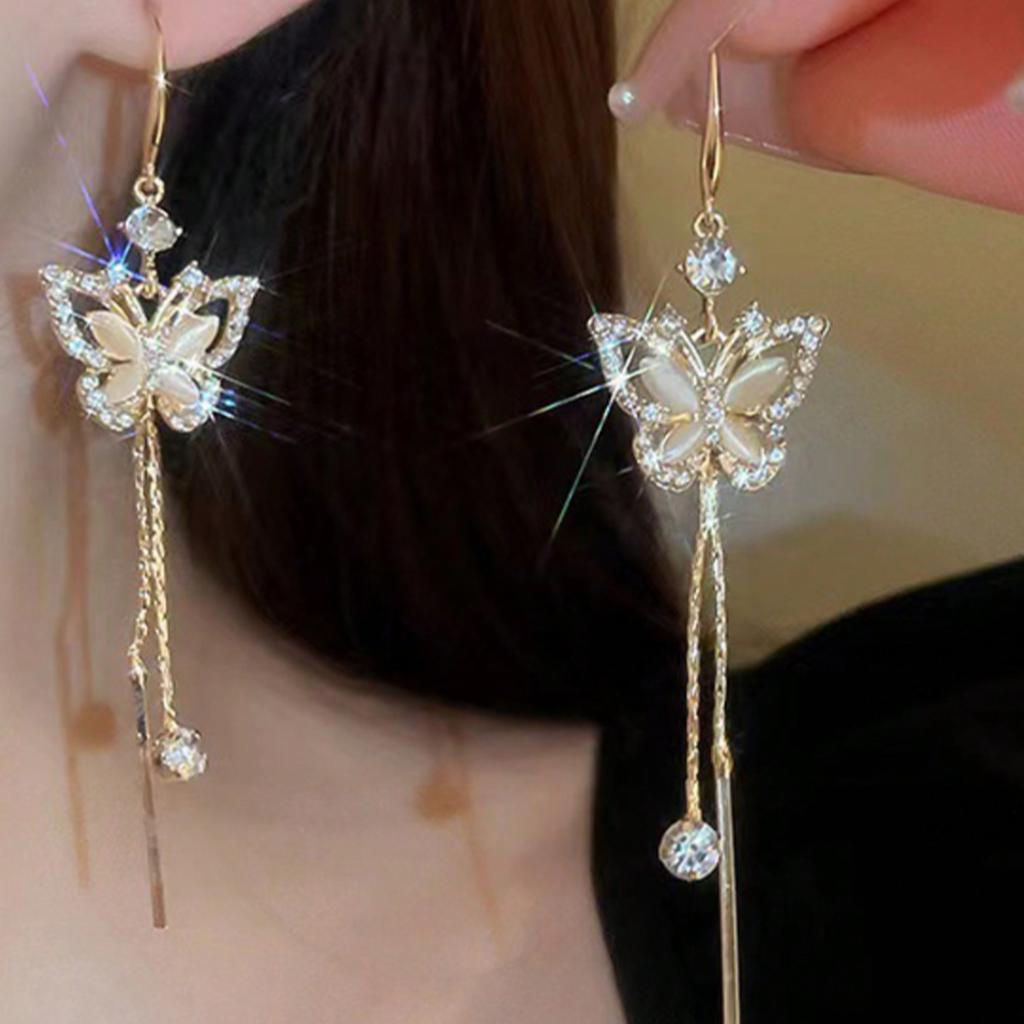 2PC Women's Fashion Trend Pearl Love Tassel Earrings Outdoor Travel Carnival Banquet Party Holiday Dressing Gifts