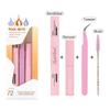 Waterproof Eyelash Extension Glue With Tweezers Non-Irritating Lash Clusters Kit With Remover With Brush Lash Glue Remover