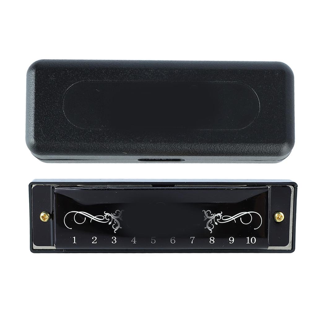 Harmonica 10 Hole 20 Tune C Key Professional Standard Mouth Organ with Case for Kid Beginner