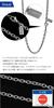 Phiten KJ Limited Edition Titanium Necklace, Azuki Pattern, 3.0mm Wide, 40-60cm (50cm), Made in Japan, Hypoallergenic