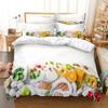 Print Rose Jacquard Flowr Bedding Set  Bed Sets For Girl King Size Comforter Sets Cover Home Textile Wedding Marry Duvet Cover