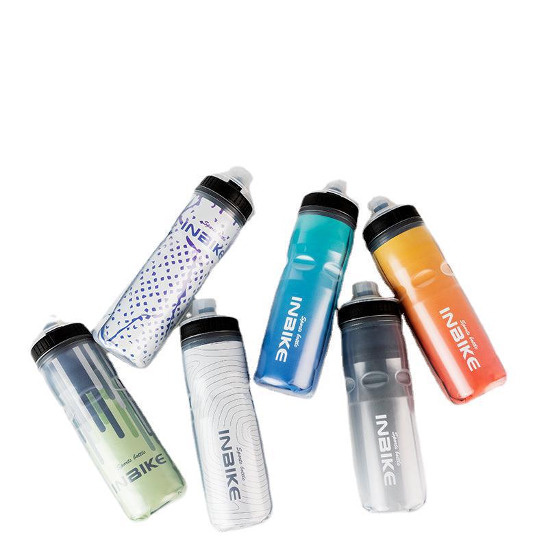 INBIKE 600ml Large Capacity Bike Water Bottle - Outdoor Squeeze Type, Ideal for Road Cycling Sports