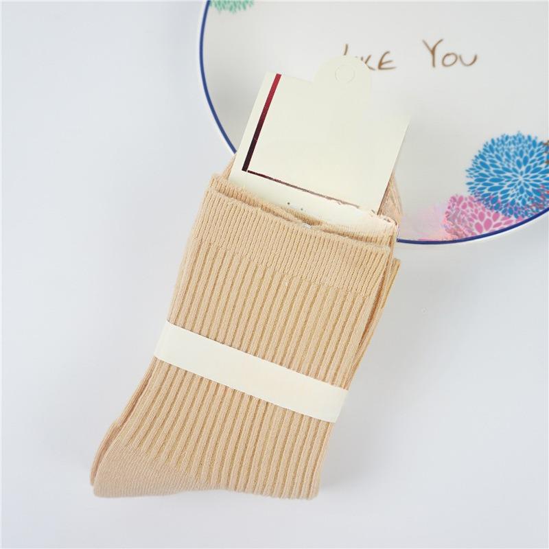 Ladies Spring and Autumn Leisure Colored Candy Color Cotton Socks