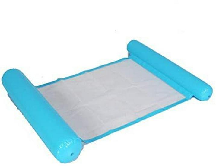 Double-Use Floating Lounge: Foldable Hammock, Net Backrest & Sofa