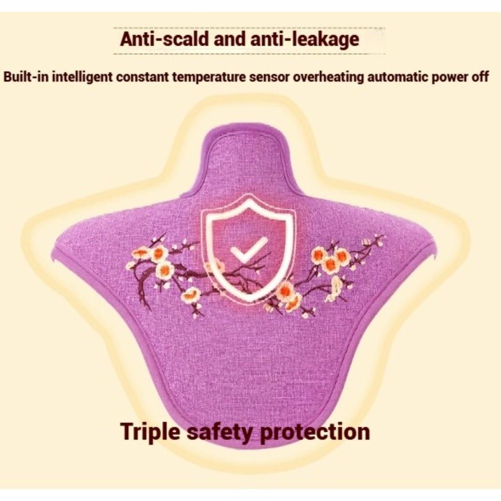 Breathable Mugwort Pack Portable Sea Salt Hot Compress Pack Electric Heating Pad  Back Pain