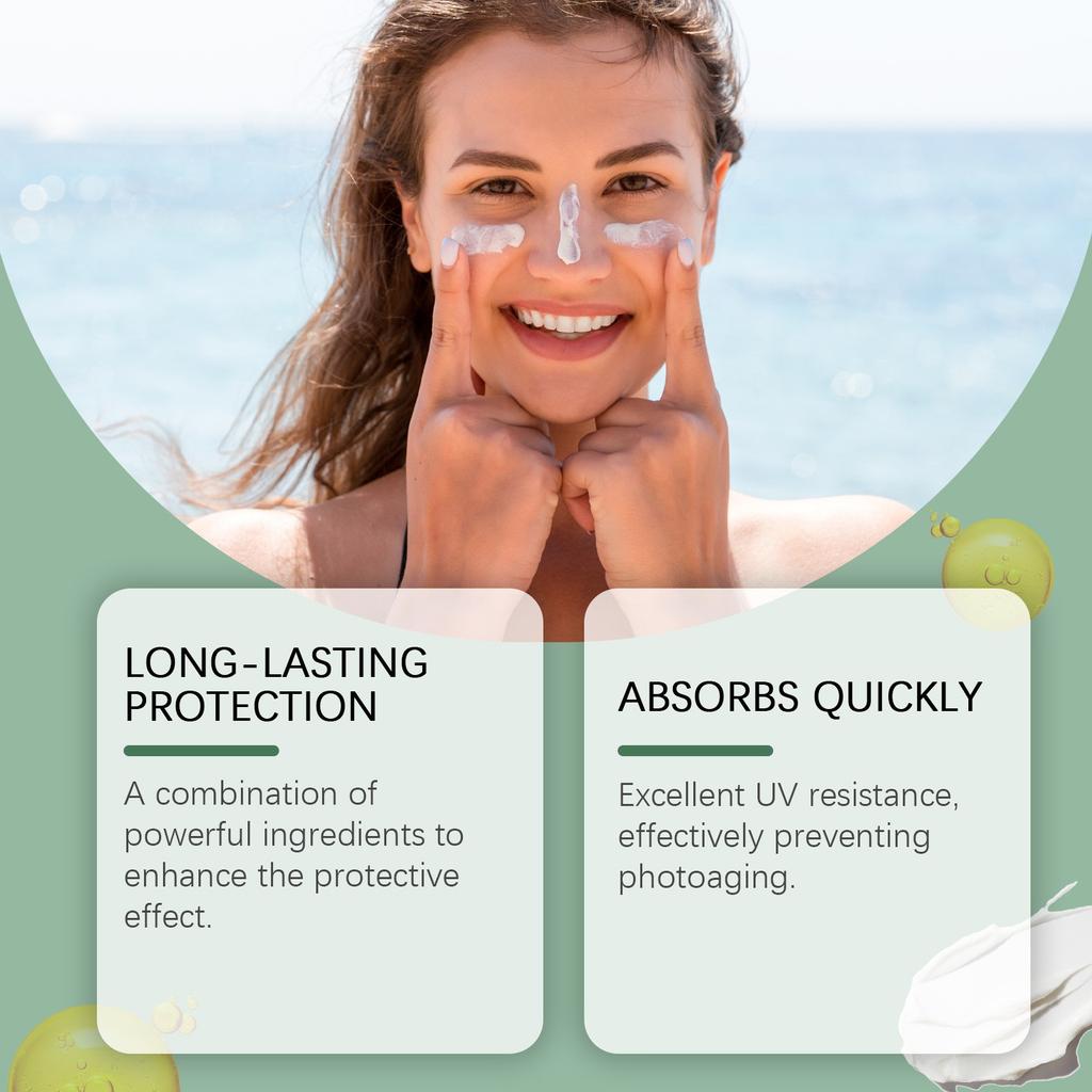 Facial Body Sunscreen Sun UV Protector Solar Skin Protective Sunblock Oil-Control Moisturizing Whitening Sunscreen