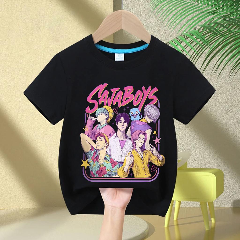 T-Shirts Girls Cartoon Printed Girls T-Shirt Crew Neck Fashion Casual Top Children's T-Shirt Girls Clothing