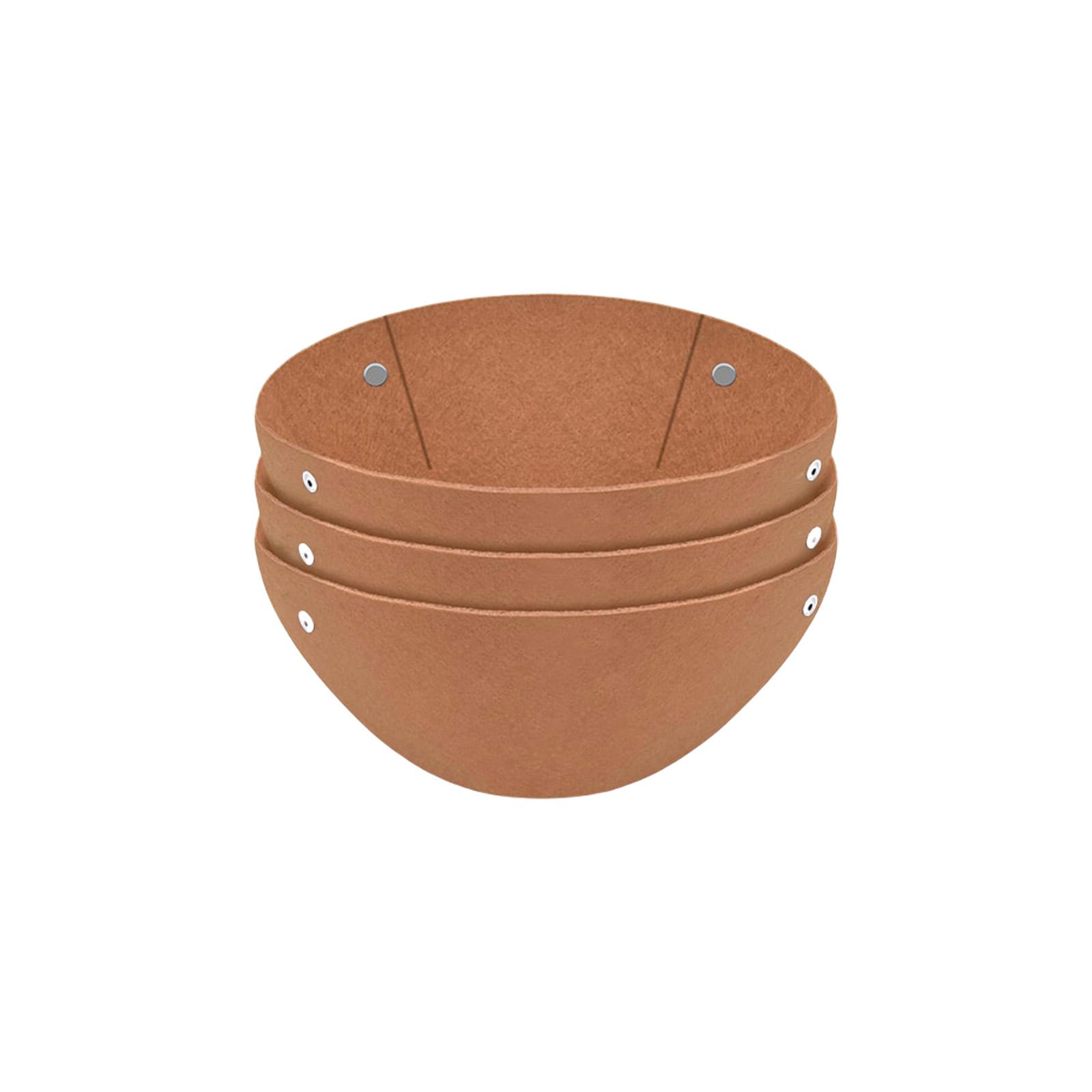 

Pack Of 3 Felt Hanging Basket Liners Coconut Fiber Replacement Bird Proof Round Planters Inserts For Flowers Herbs Vines 12IN