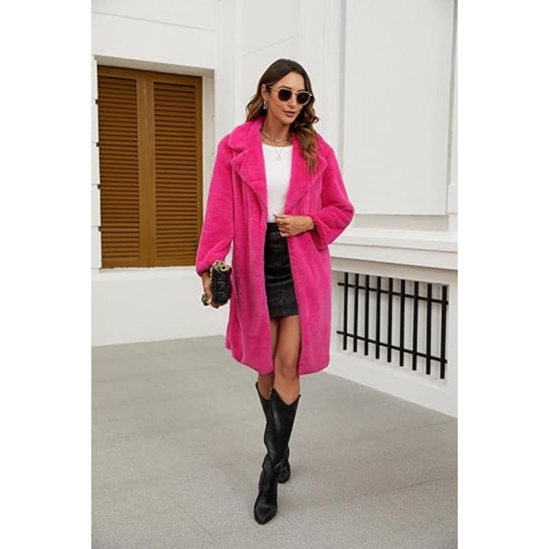 

Новое осенне-зимнее пальто миди из искусственного меха под ласку, искусственного лисьего меха, плюшевое S