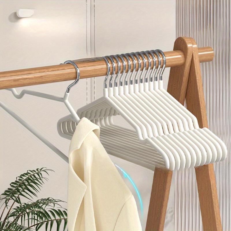 20/10Pcs Traceless Clothes Hangers Metal No-slip Clothes Hangers Durable Strong Clothes Rack Household Wardrobe Organize