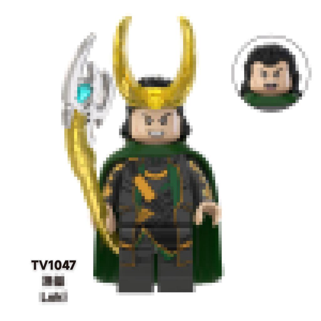 TV6206 Superhrdina Loki Stavebnice Minifigurka, Sběratelská hračka ve stylu Iron Mana, V sáčku